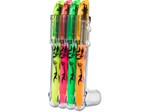 Tekstmarker - Pilot FriXion - Gul, Rød, Grøn, Orange 4stk/sæt Light