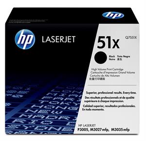 Sort lasertoner - HP Q7551X nr.51 X - 13.000 sider