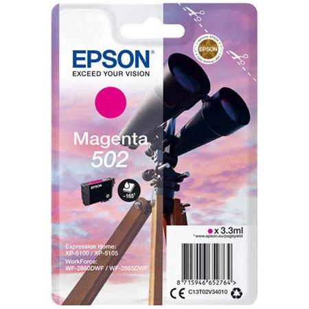 Magenta blækpatron - Epson 502 - 3,3 ml