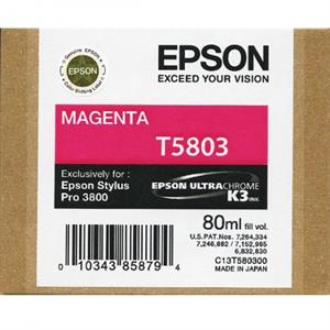 Magenta blækpatron 5803 - Epson - 80ml.
