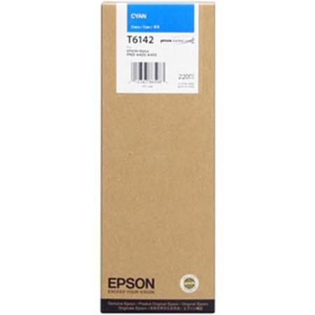 Cyan blækpatron - Epson T6142 - 220ml - 