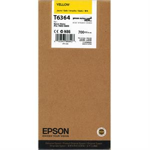 Gul blækpatron - Epson T6364 - 700ml.