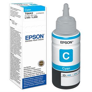 Cyan blæk - Epson T6642 - 70 ml.