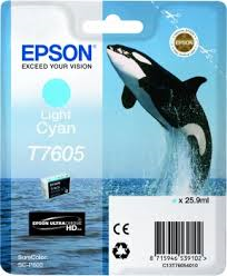 Light cyan blækpatron 7605 - Epson - 