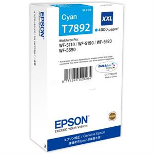 Cyan blækpatron - Epson 79XXL - 34,2 ml