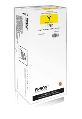 Gul blækpatron - Epson T8784 - 425,7 ml