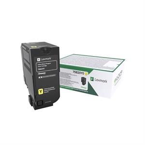 Gul lasertoner - Lexmark 75B20Y0  - 10.000 sider