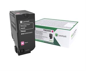 Magenta lasertoner - Lexmark 75B20M0  - 10.000 sider