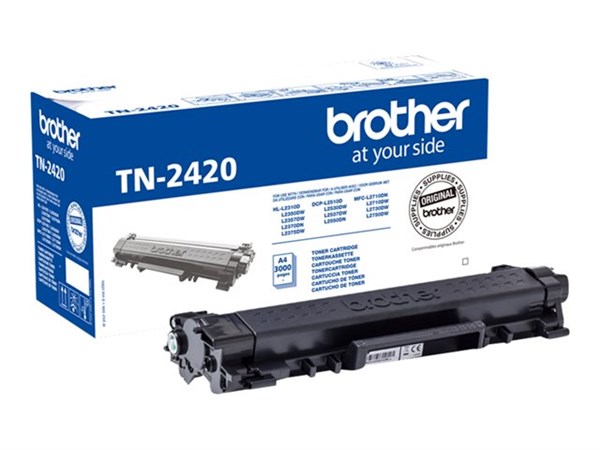 Sort lasertoner - Brother TN-2420 - 3.000 sider