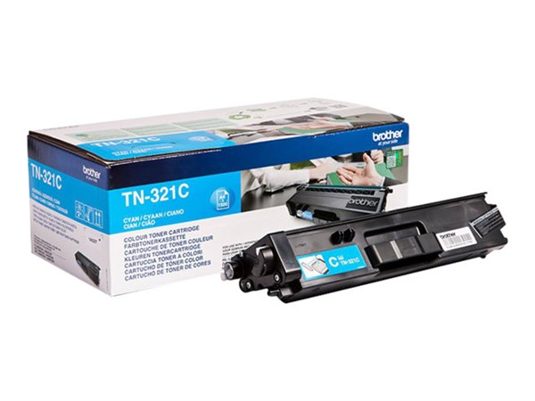 Cyan lasertoner 321C - Brother - 1.500 sider.