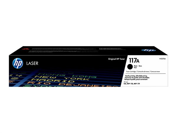Sort lasertoner - HP nr.117A - 1.000 sider