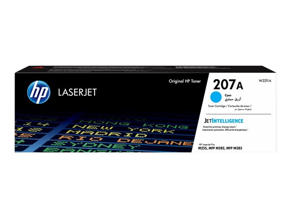 Cyan lasertoner - HP W2211A - 1.250 sider